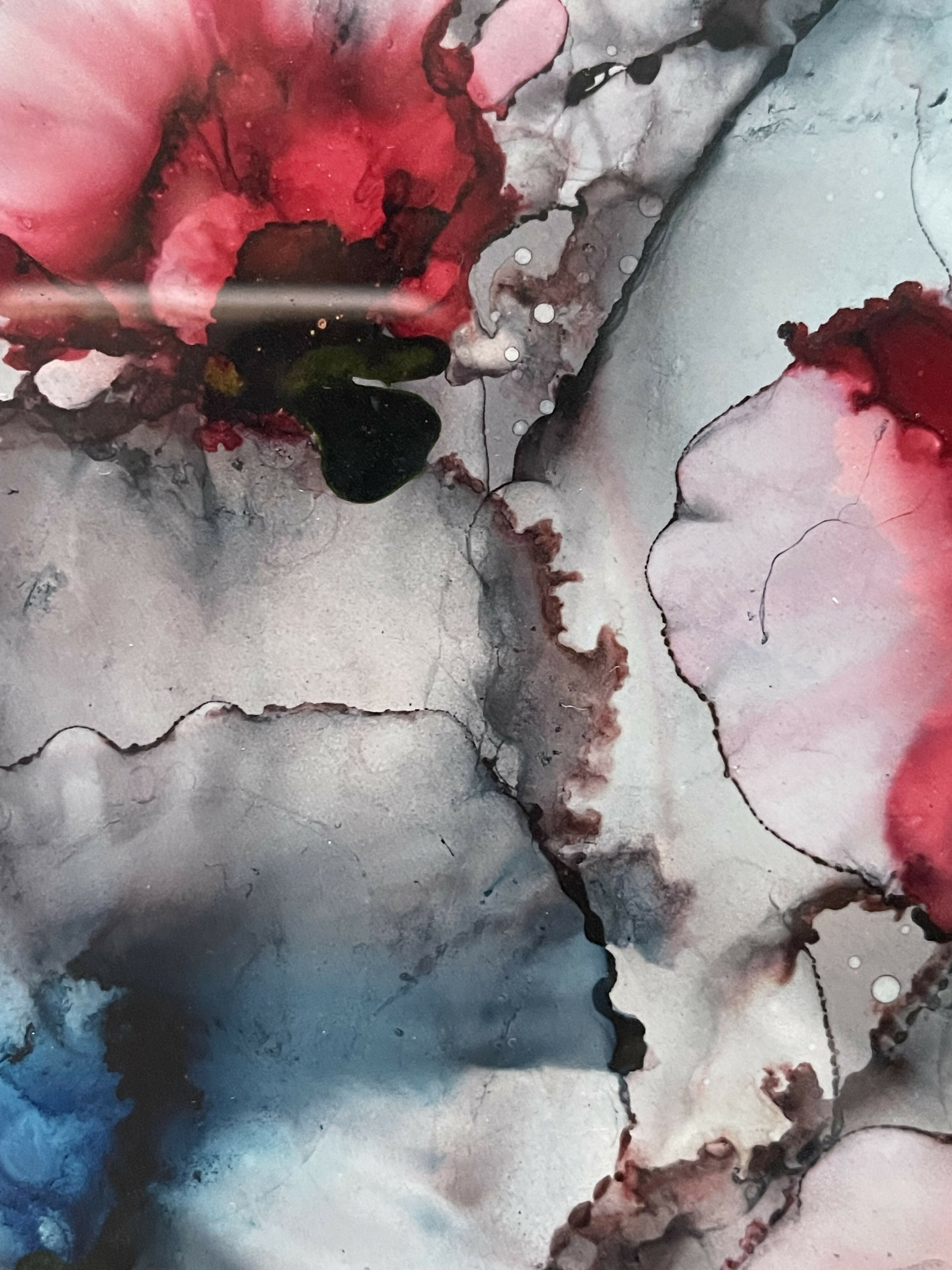 Rocks and Roses - Original Painting