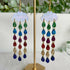 Rainbow Drop Dangly Earrings