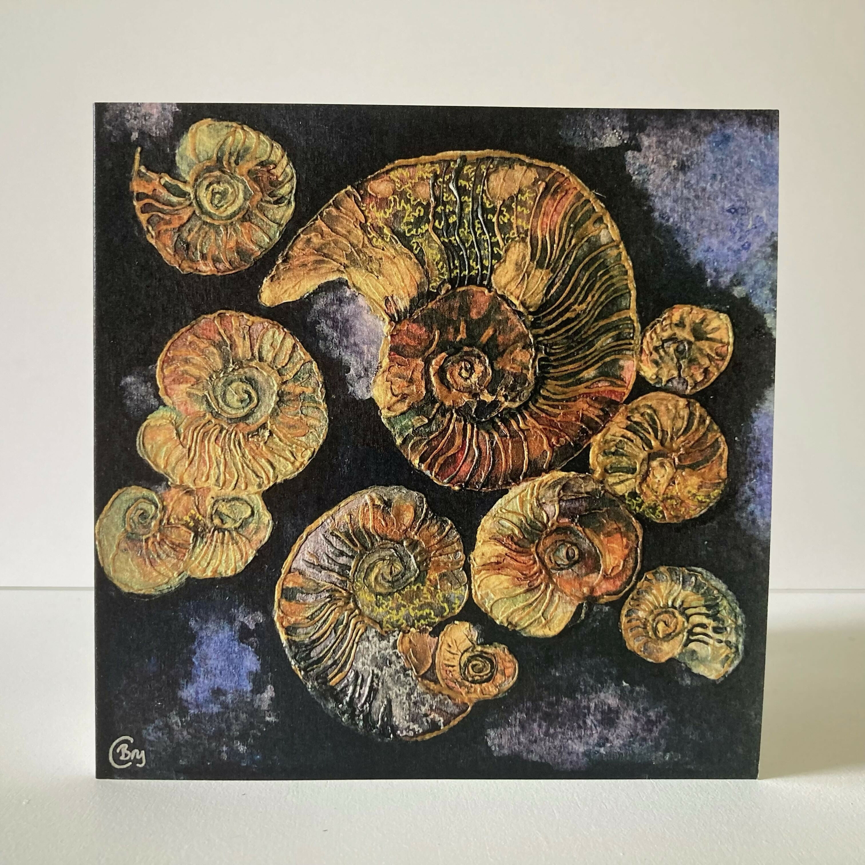 Jurassic ammonites - Greetings Card