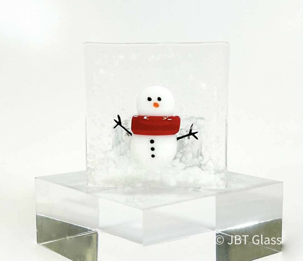 Small Snowman with Arms Tea Light