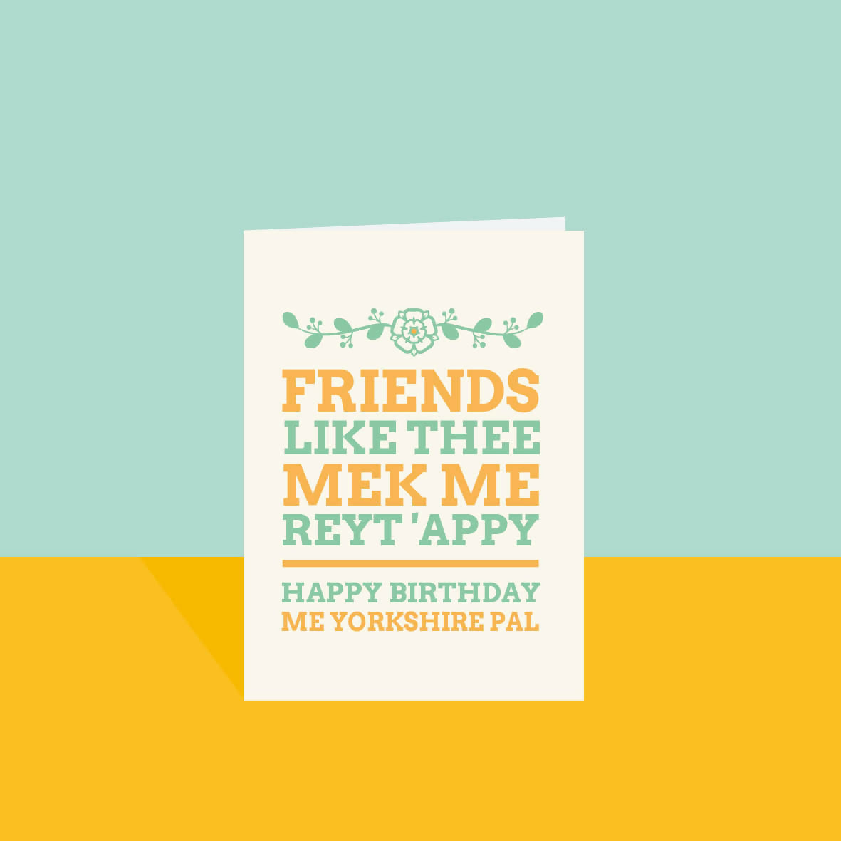 Friends like thee A6 Birthday Card