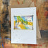 Abstract Mr & Mrs Card in Blue