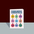 Yorkshire Dialect Baubles Christmas Card