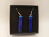 Blue and Purple Dichroic Earrings