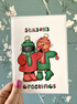 Limited Edition Discounted Season's Greetings Cats