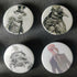 Animal Artwork Badges 36mm