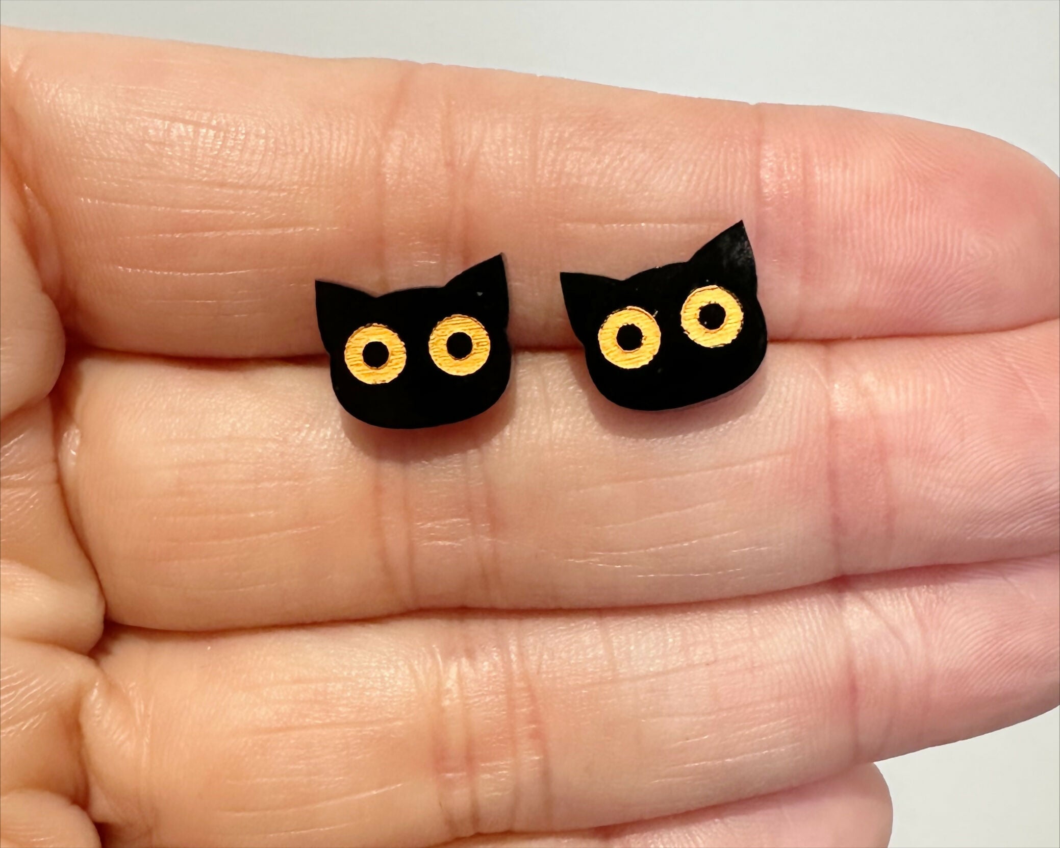 Black Cat Studs