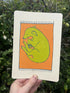 A5 Greyhound Print - Sleeping