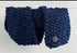 MID REGULAR LENGTH , PREMIUM CHENILLE - COSY LUX VELVET CHUNKY SCARF - MIDNIGHT BLUE COLOUR