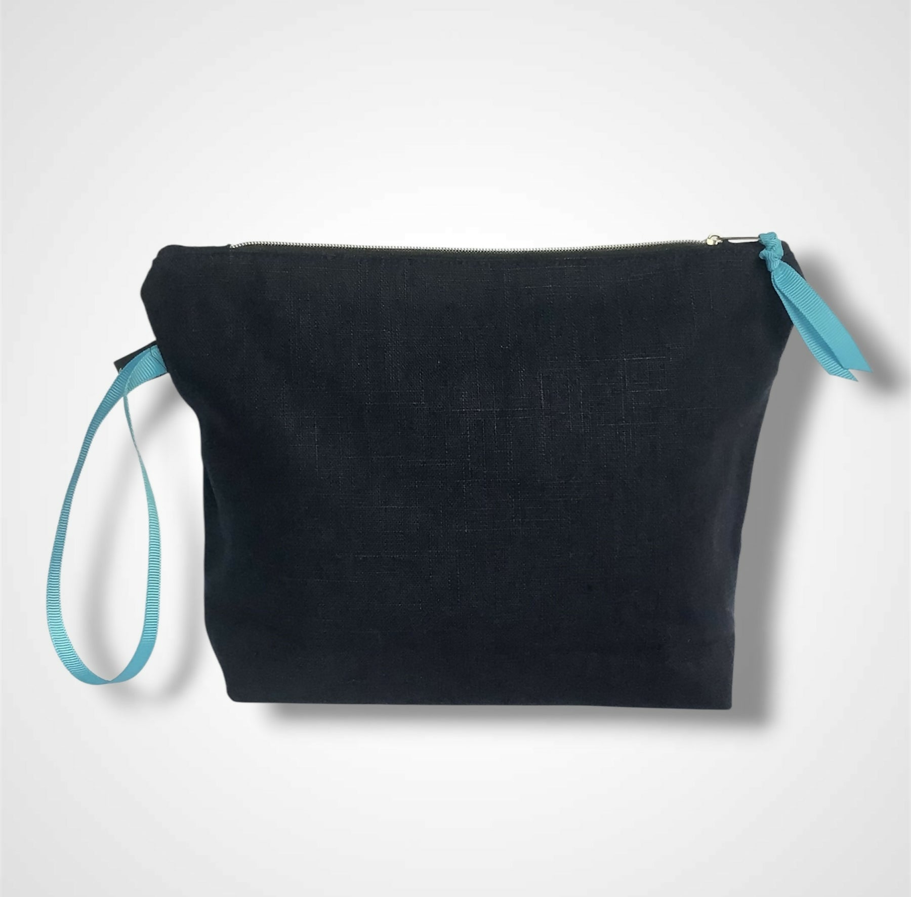 Navy Sea Shells Linen Women’s Makeup Bag