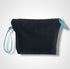 Navy Sea Shells Linen Women’s Makeup Bag