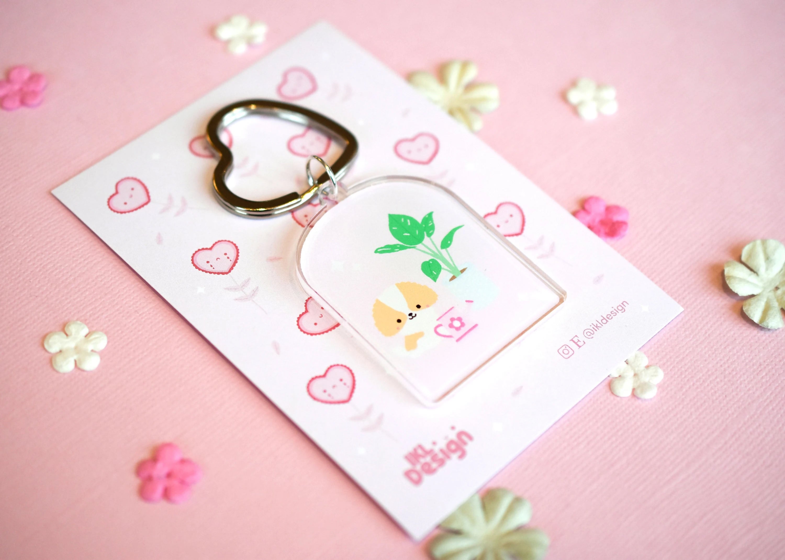 Water The Plant Acrylic Keyring