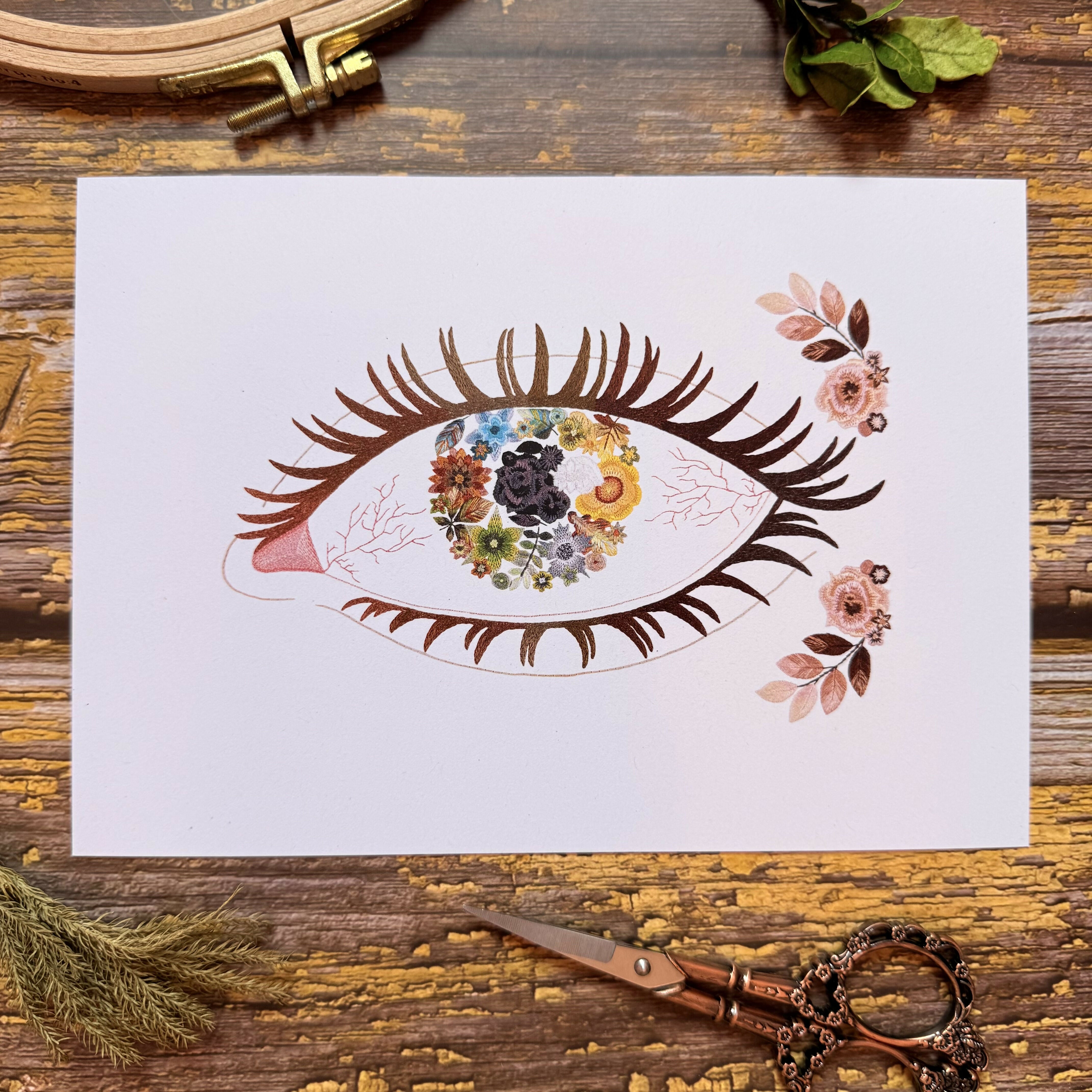Botanical Eye A5 Art Print