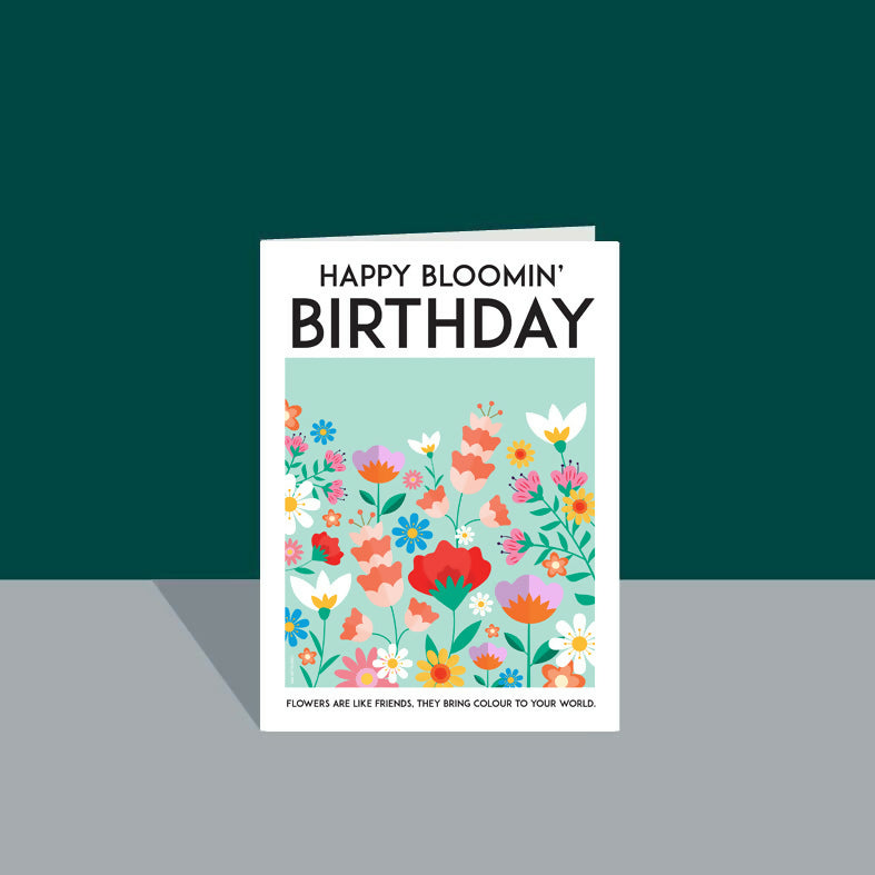 Bloomin' Birthday Mixed Blooms Card