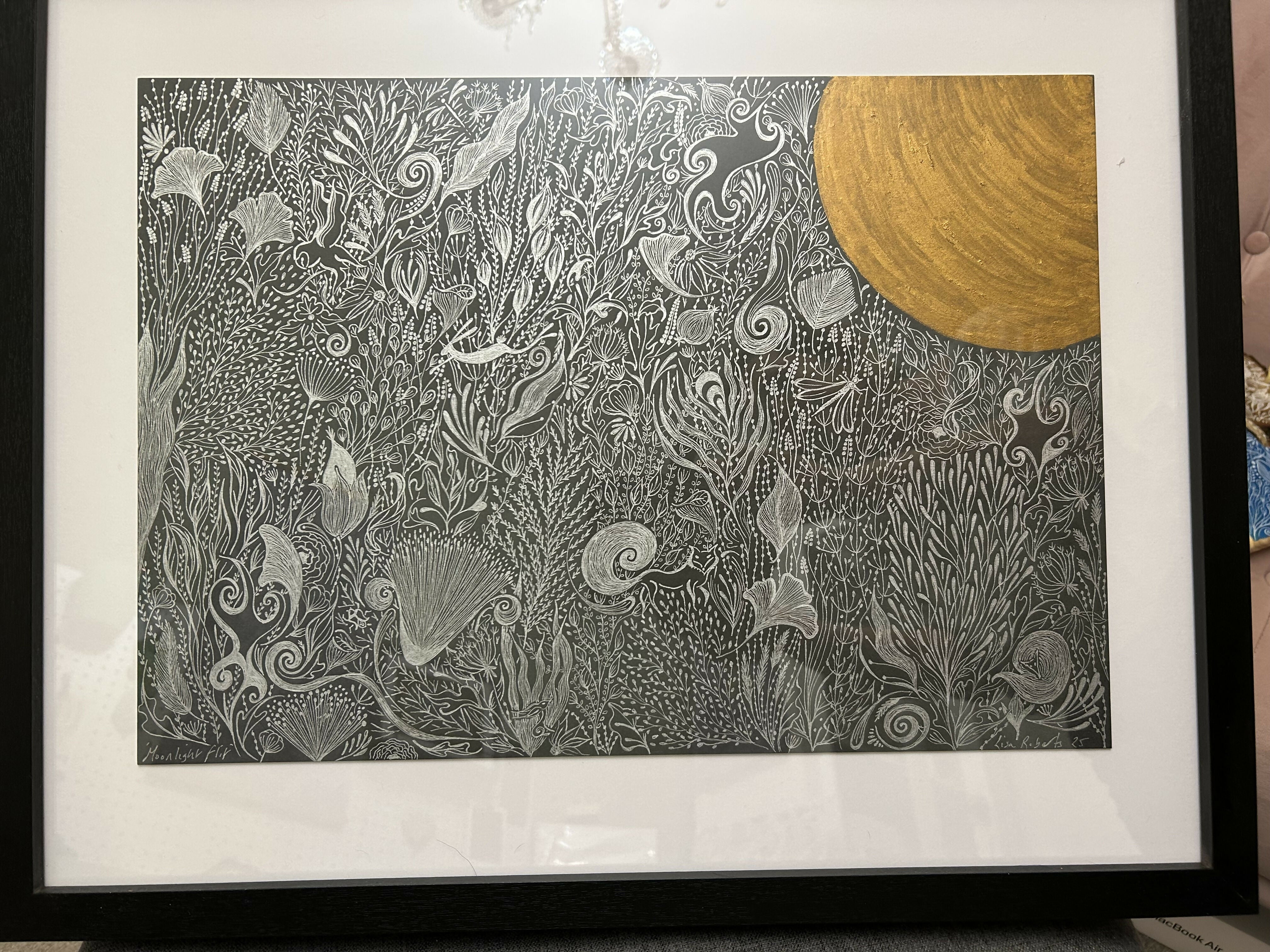 Original Framed Art Work ‘Moonlight Flit’