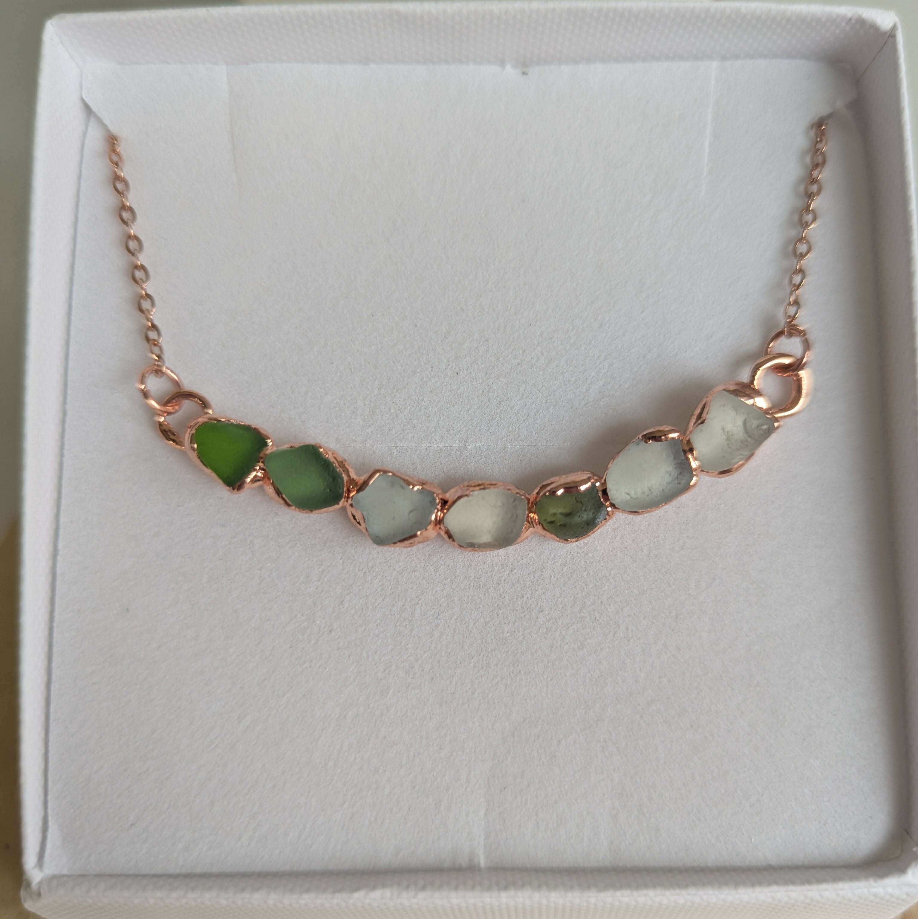 Seaglass Multi Stone Necklace