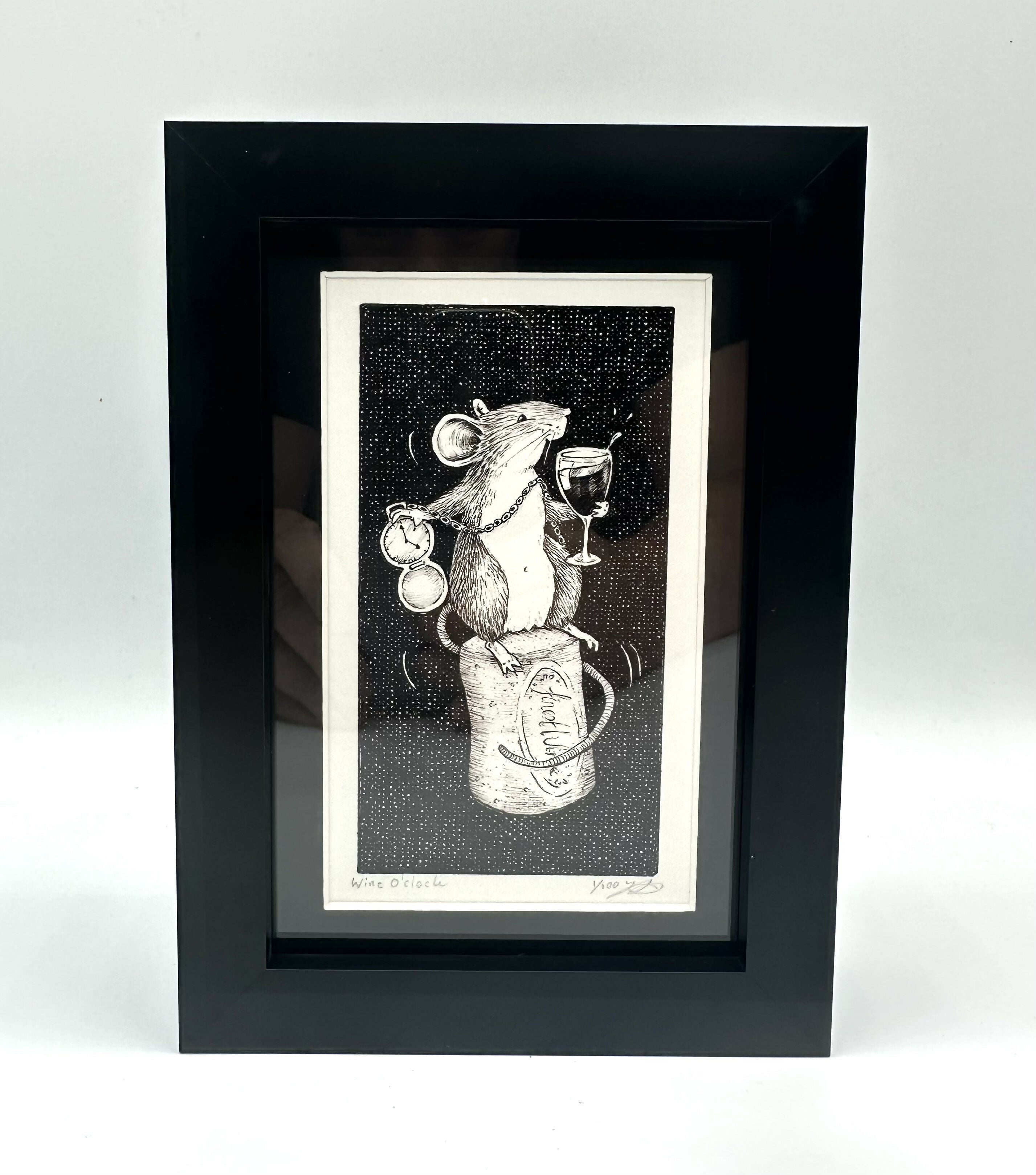 Wine O'Clock - Limited Edition Print by Jenny Davies