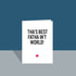 Tha's best fatha in't world Father's Day A6 Card