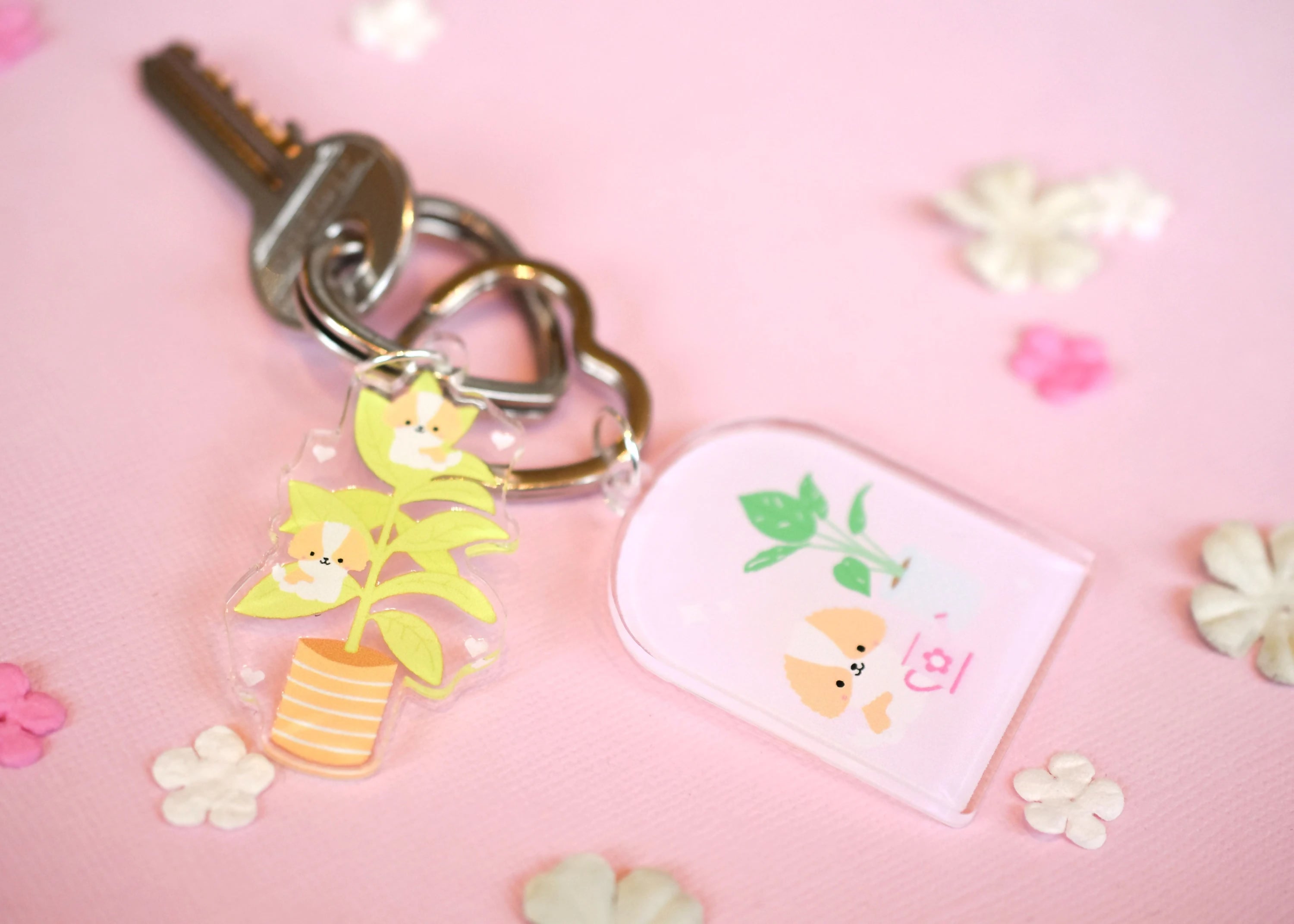 Keep Growing Acrylic Keyring