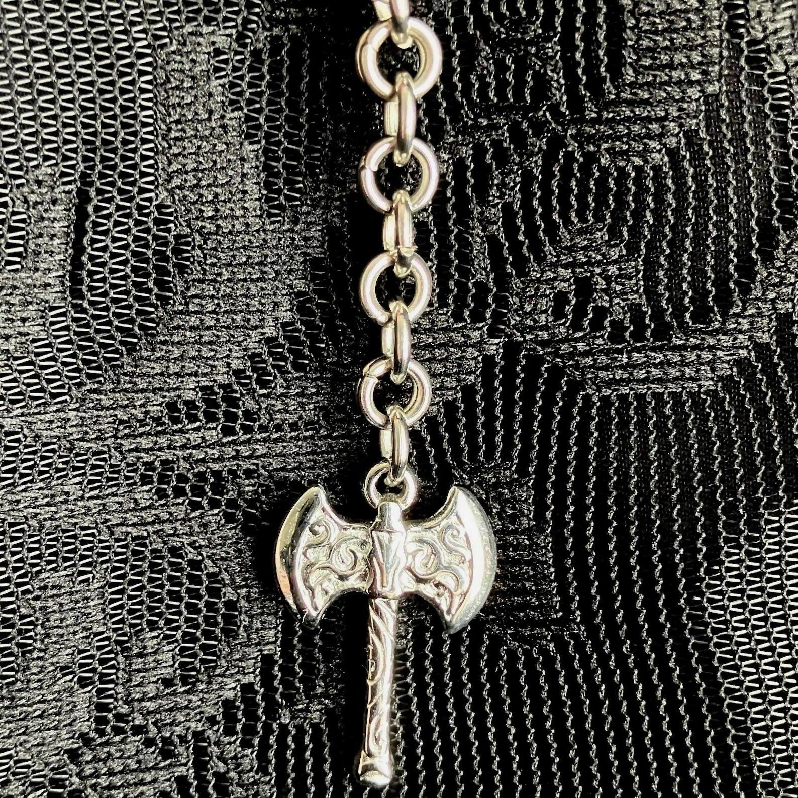 CHAINMAIL PHONE CHARMS - STAINLESS STEEL