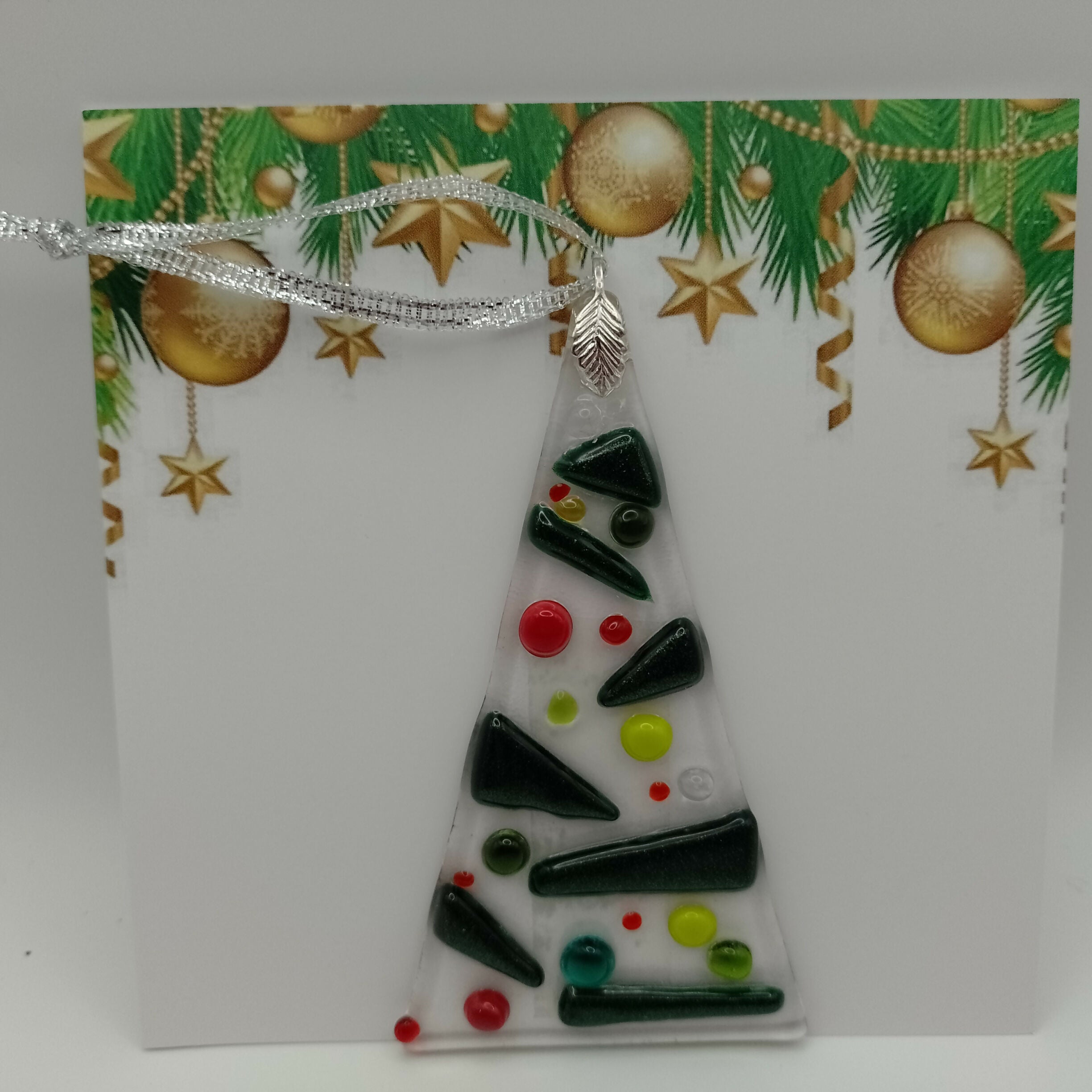 Fused Glass Christmas Card