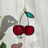 Red Cherry Stained Glass Decoration