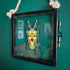 Lovely Faux Paper Rainbow Stag Beetle In An Antique Inspired Frame