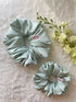 Mint Green Silk Scrunchies