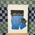 Original Lino Print 'Hanky Code'