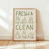Fresh and Clean Cat Print