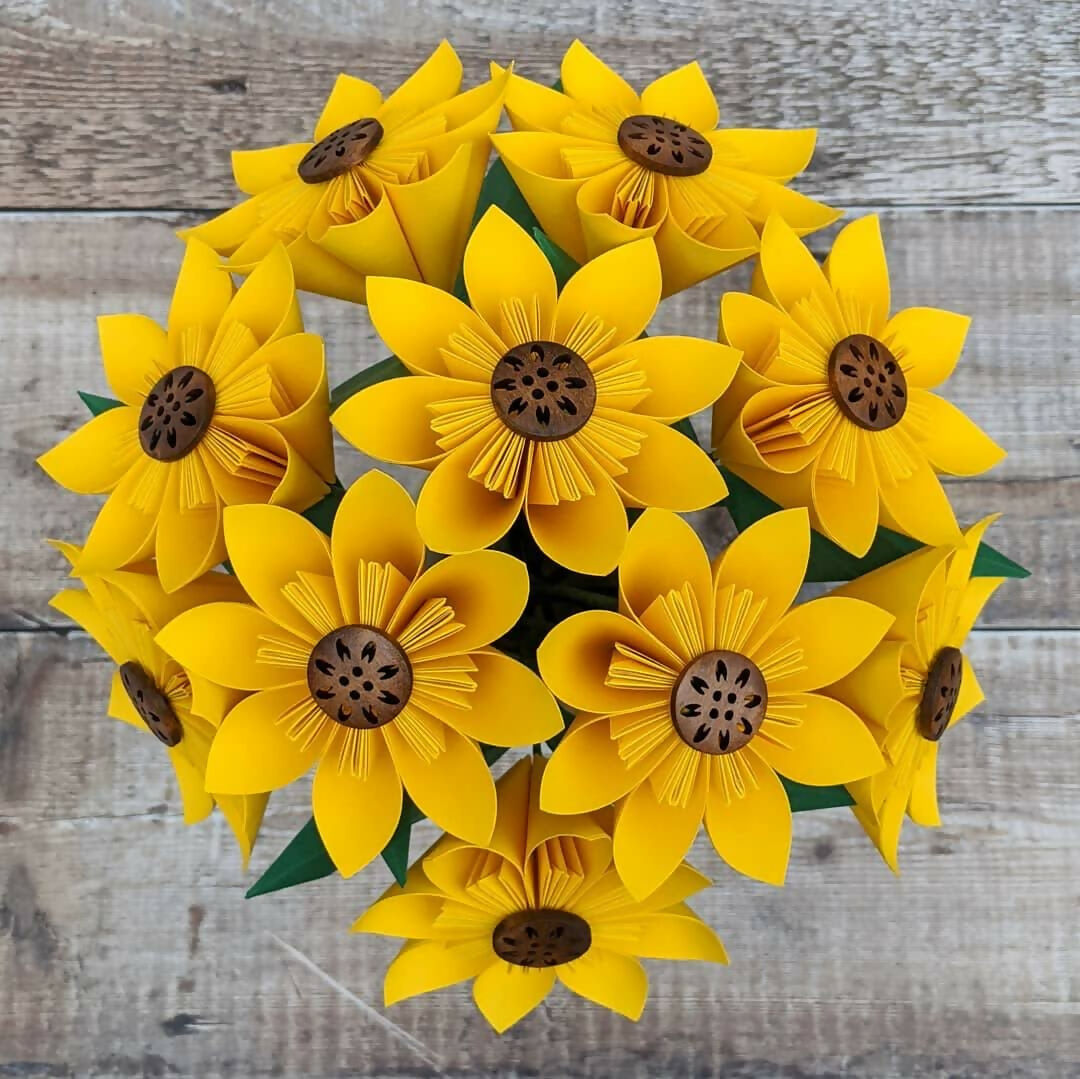 Origami Paper Sunflower