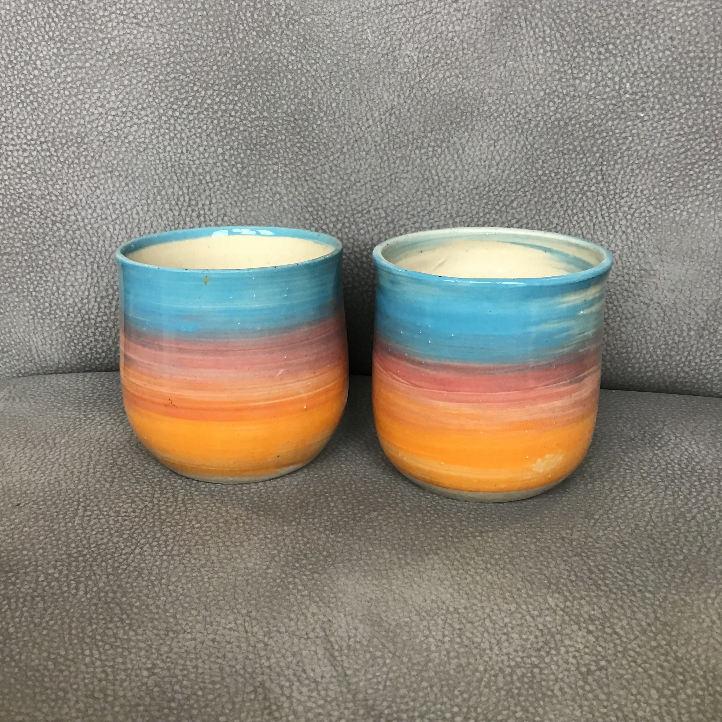 Ceramic Rainbow Pots