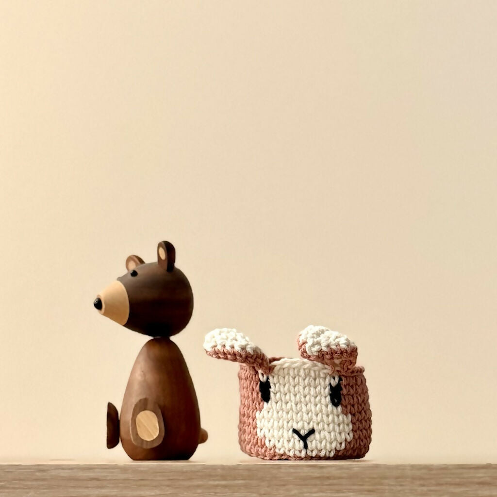 Crochet Petite Rabbit Basket