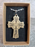 Handcrafted and Engraved Celtic Cross Pendant
