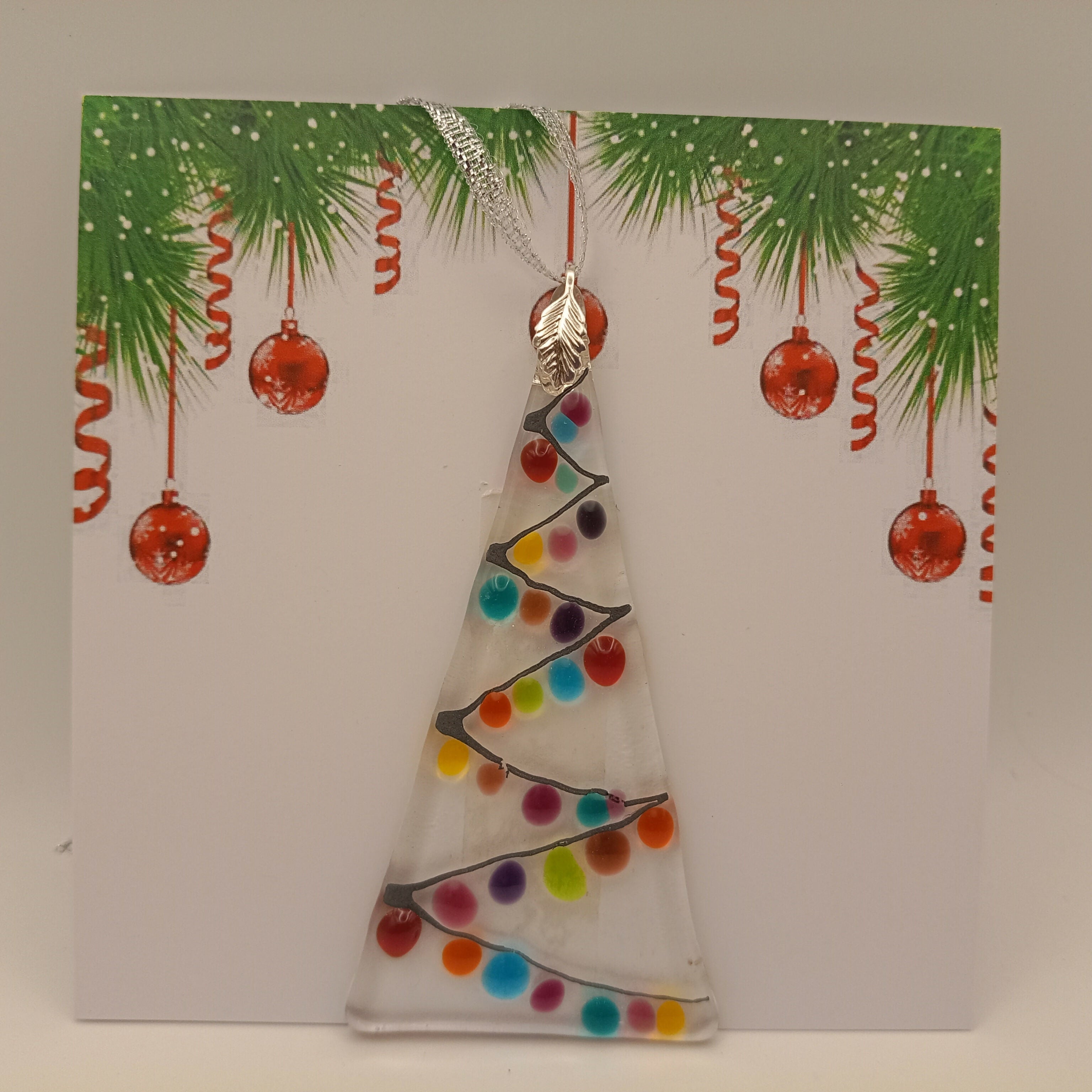 Fused Glass Christmas Card