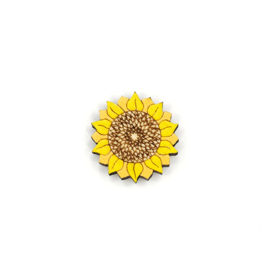 Sunflower Pin Badge