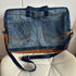 Unique Large Laptop Bag Case Made From Upcycled Jeans With Adjustable strap