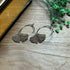 Lovely Gold Plated Hoops Featuring Sparkly Ginkgo Leaf Charms