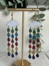 Rainbow Drop Dangly Earrings