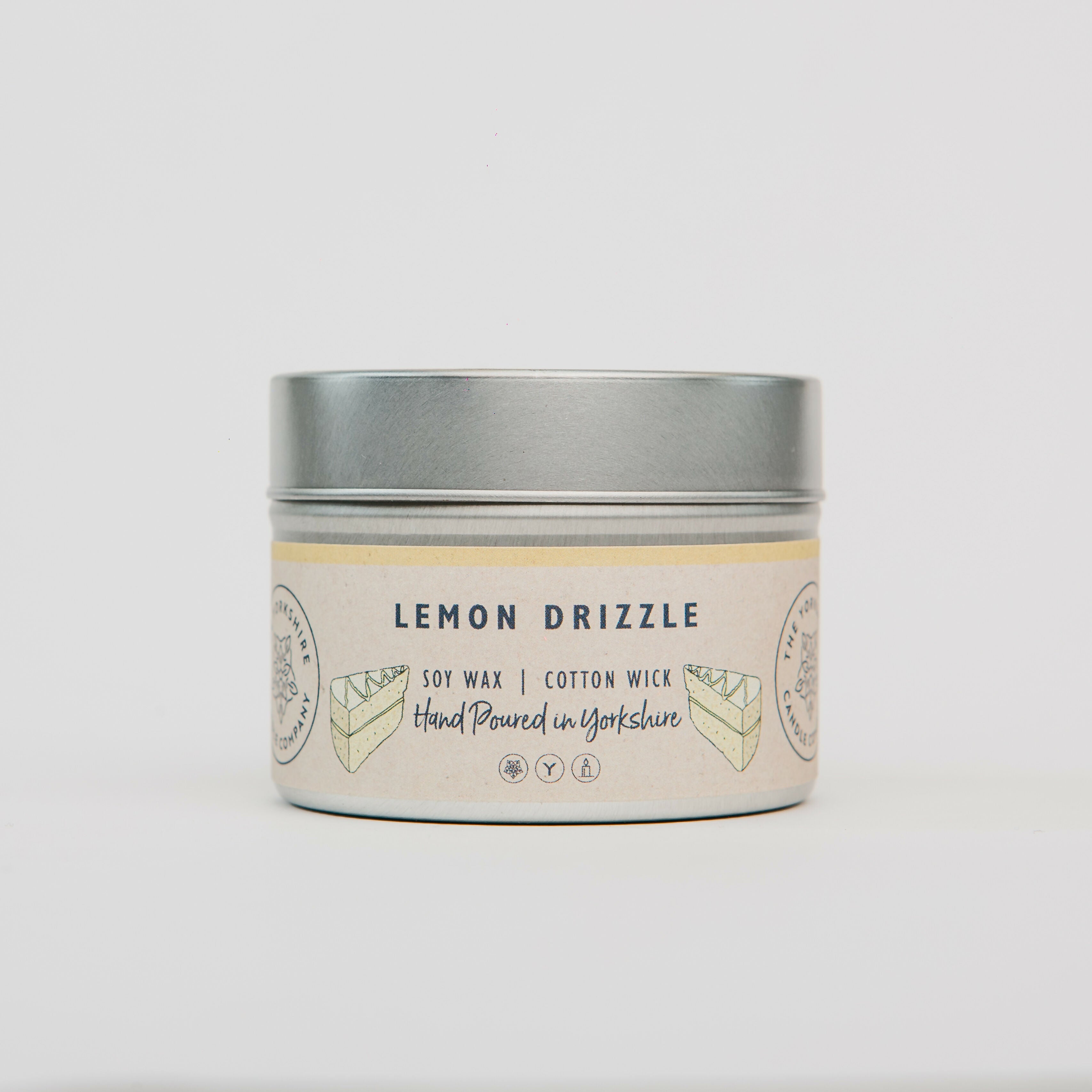 Lemon Drizzle Small Tin Candle - 100ml