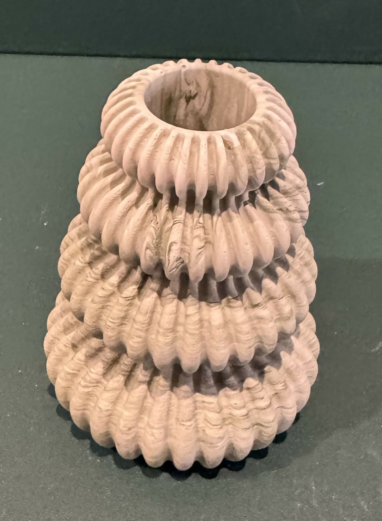 Ridged Christmas Tree Candle Holder