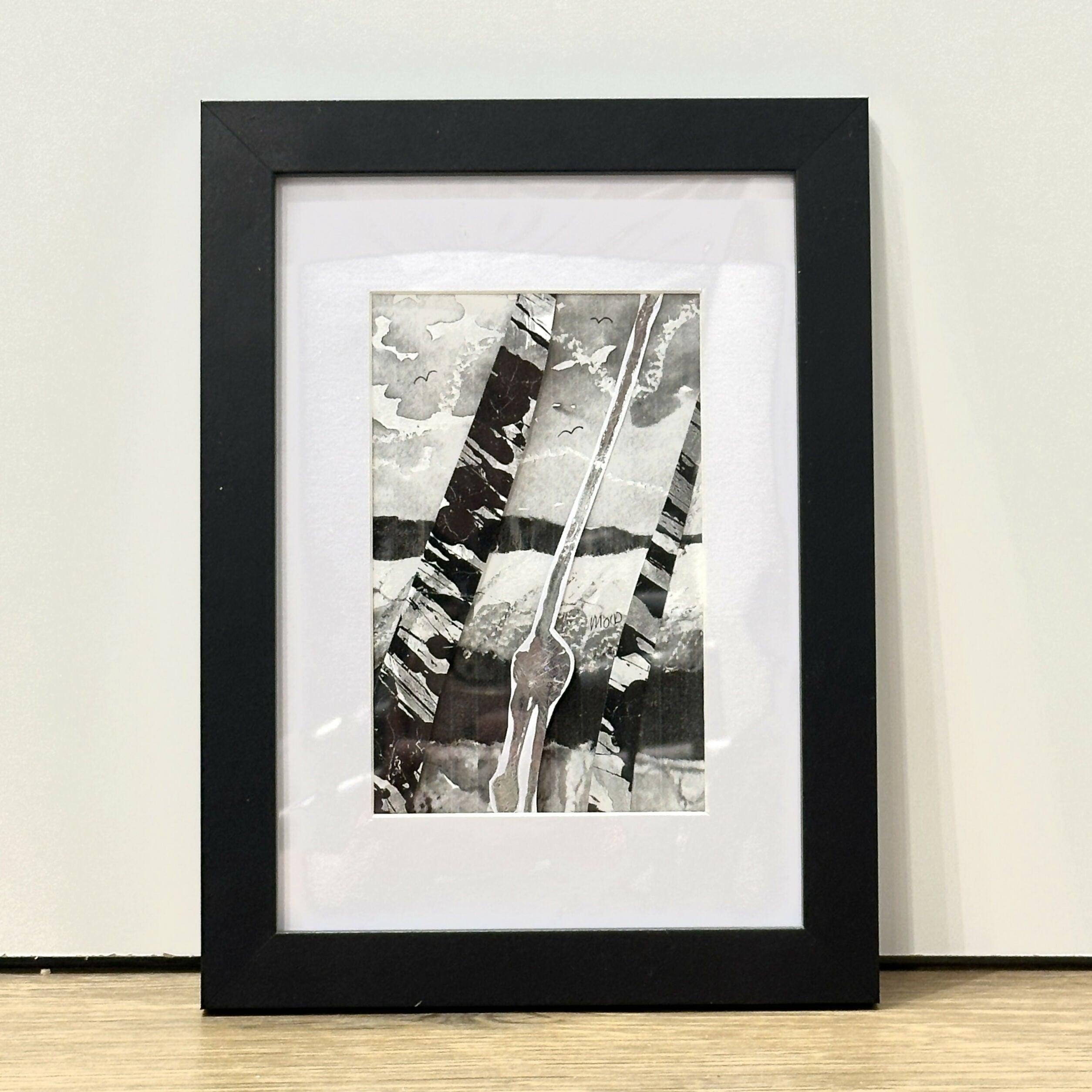Winter Print 24cm x 18cm Framed (Black)