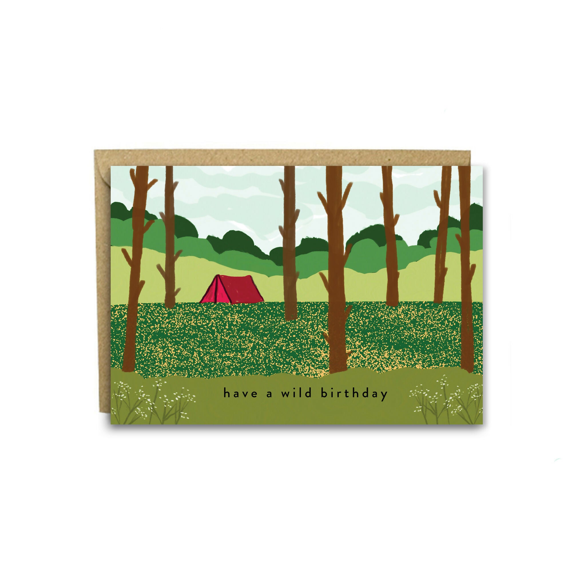 Have a Wild Birthday Camping Card