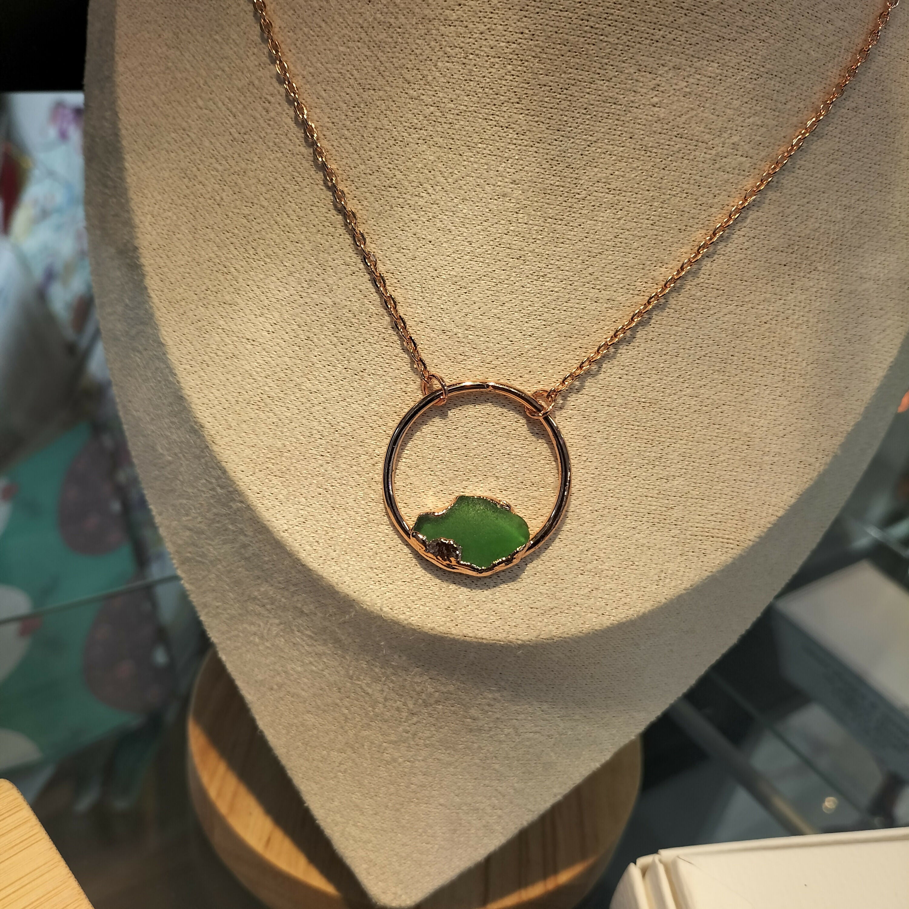 Seaglass Moon Necklace