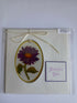 Hand Painted Glass Plaque, Suncatcher - Butterfly and Flower