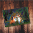 Foxes in the Forest A4 Print