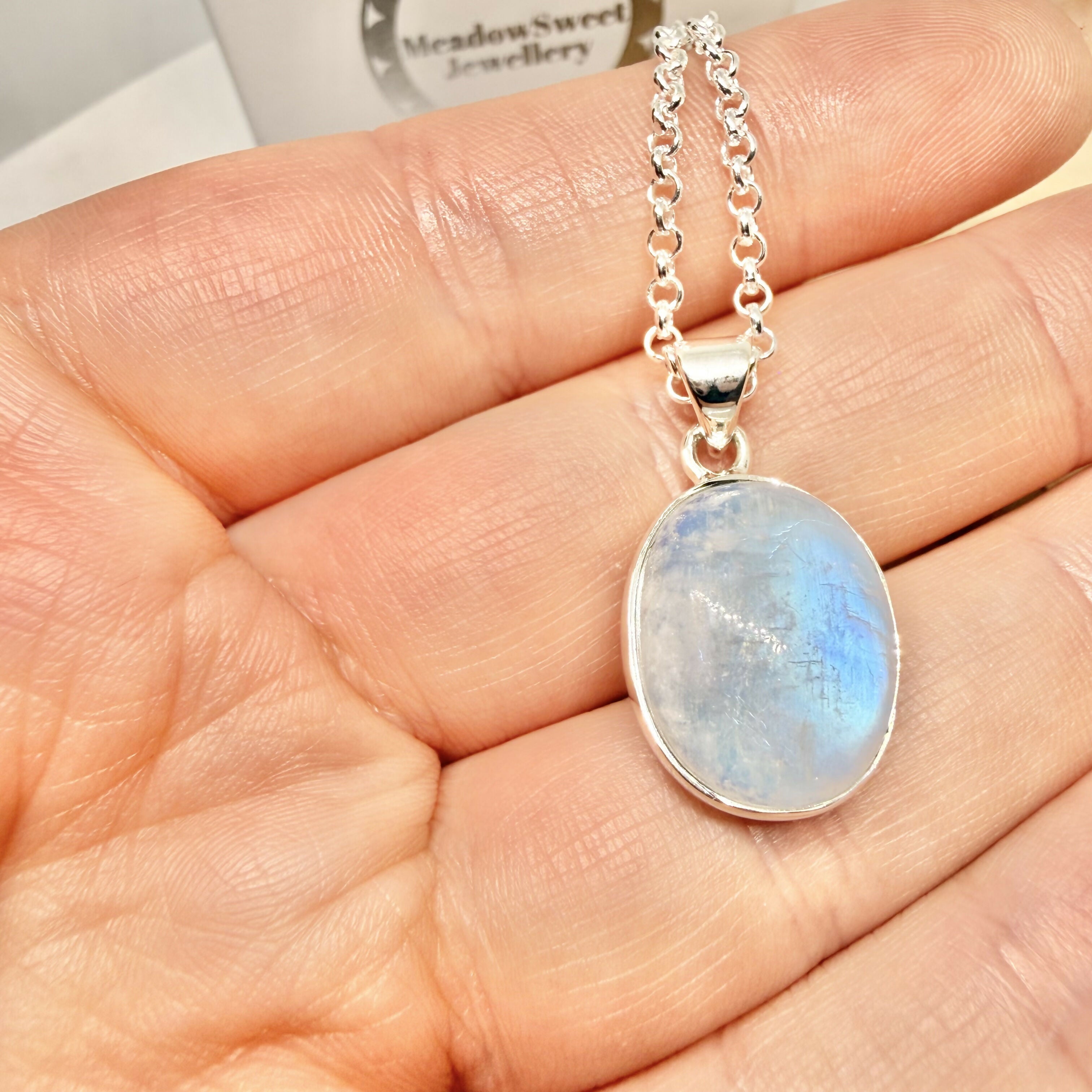 BLUE MOONSTONE NECKLACE