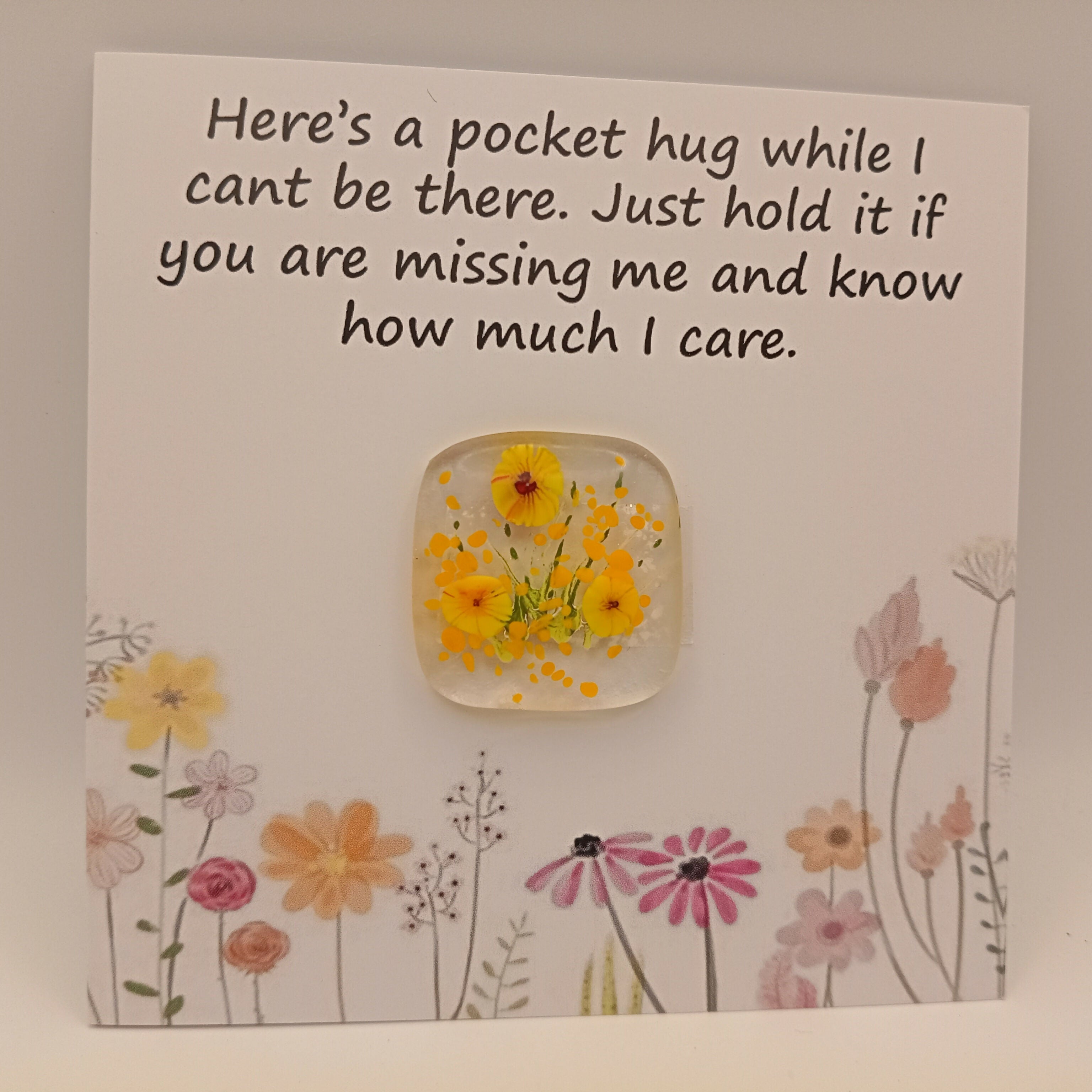 Glass Pocket Hug Card