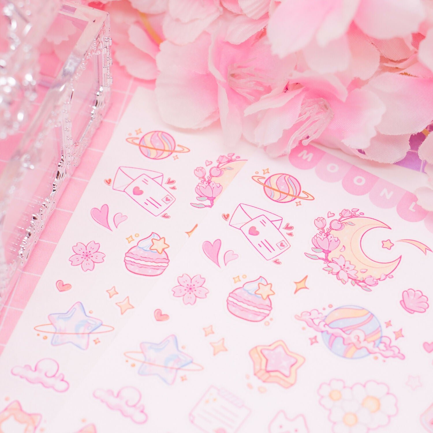 Vinyl Sticker Sheet - Pink Aesthetics Collection