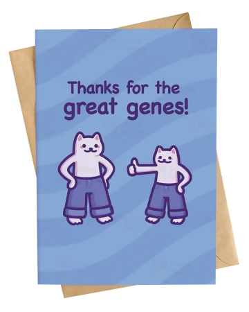 Great Genes Greetings Card